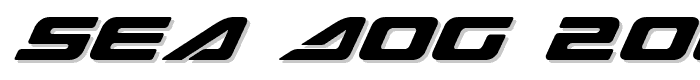 Sea Dog 2001 Italic font
